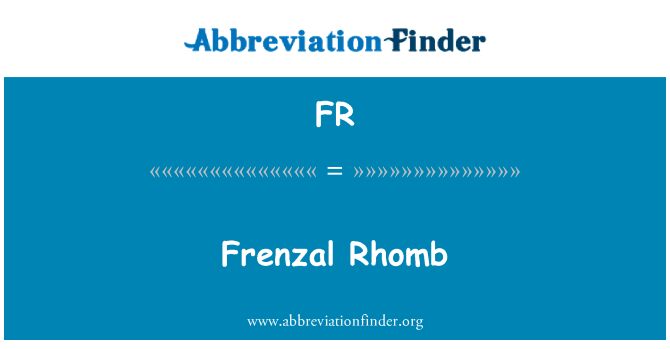 FR: Frenzal Rhomb