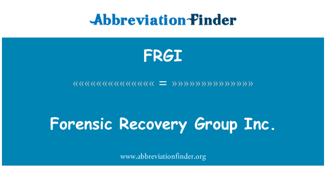 FRGI: שחזור משפטית גרופ