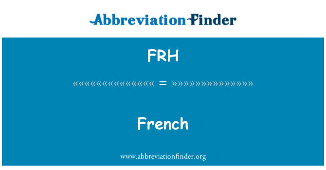 FRH: francia