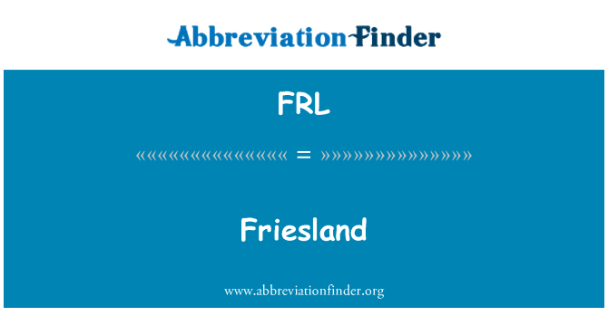 FRL: Friesland