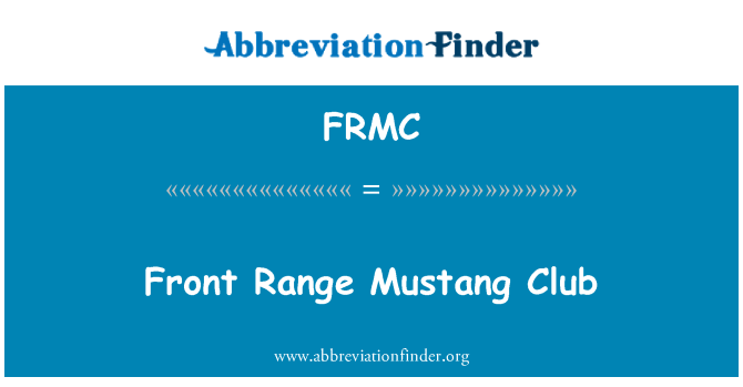 FRMC: Quddiem firxa Mustang Club