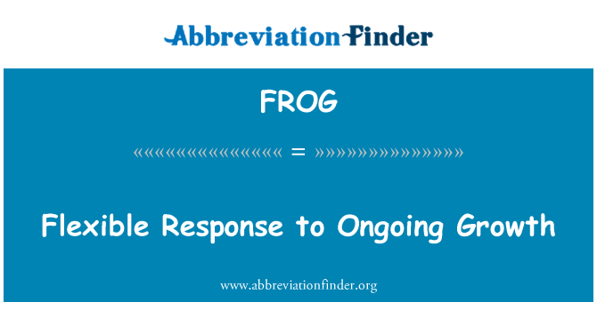FROG: चल रहे विकास को लचीले प्रतिक्रिया