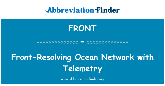 FRONT: Front-Resolving Ocean Network with Telemetry