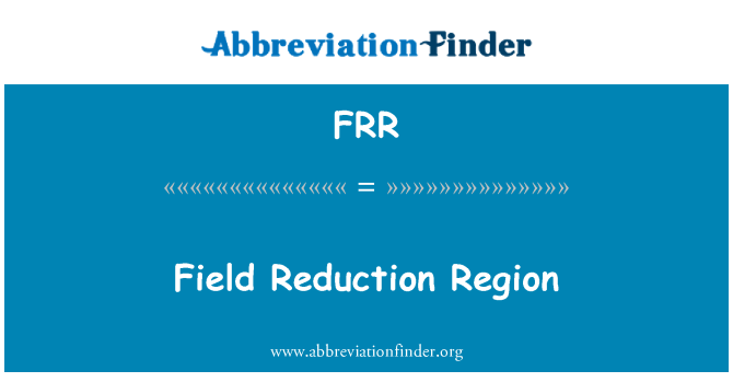 FRR: مجال الحد من المنطقة