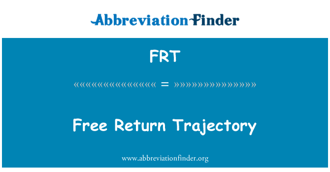 FRT: Trajetória livre de retorno