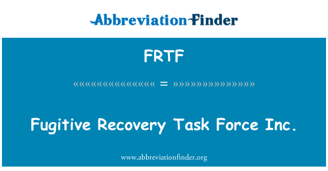 FRTF: Uprchlík zotavení Task Force Inc.