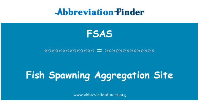 FSAS: Web agregace tření ryb