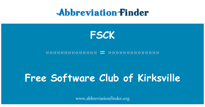 FSCK: Software libero Club di Kirksville