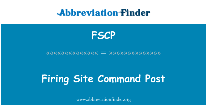 FSCP: Webhely Command Post égetés