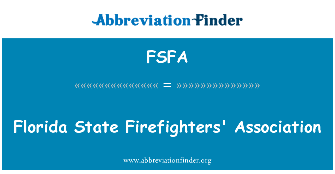 FSFA: 佛羅里達州消防員協會