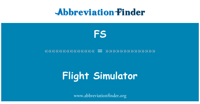 FS: Flugsimulator