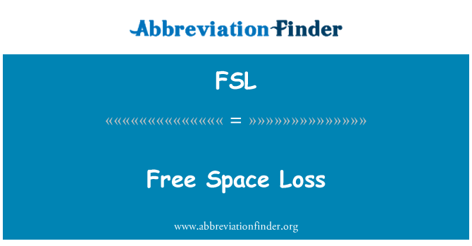 FSL: Free Space Loss