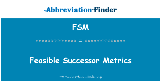 FSM: Possible successeur Metrics