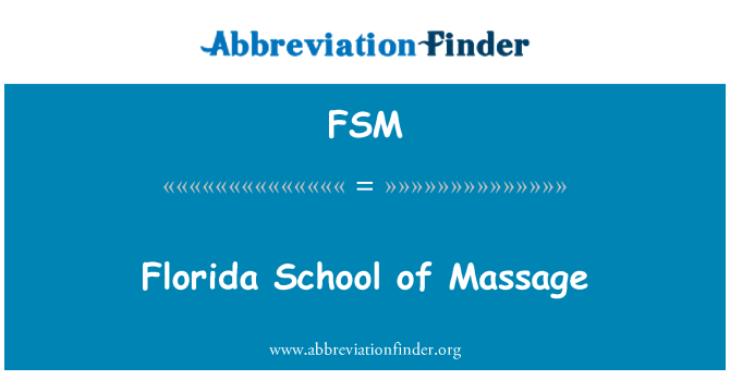 FSM: Florida School van Massage