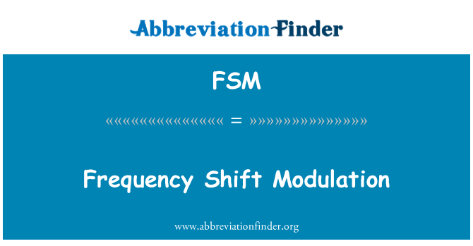 FSM: Frekvenční posun modulace