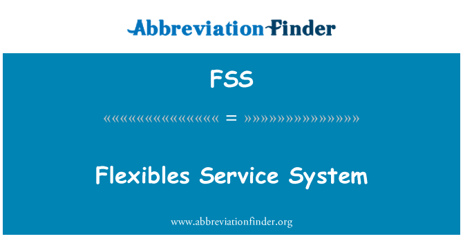 FSS: Systém Flexibles služby