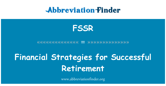 FSSR: Rahaline strateegiate eduka pensionile