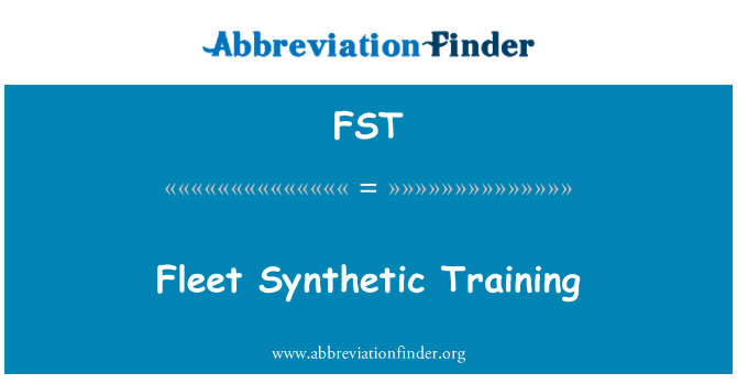 FST: Hyfforddiant synthetig fflyd