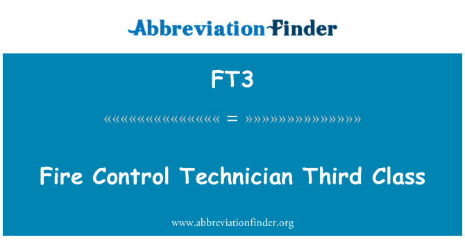 FT3: Fuoco controllo tecnico di terza classe