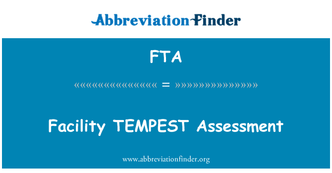 FTA: Valutazione dell'impianto TEMPEST