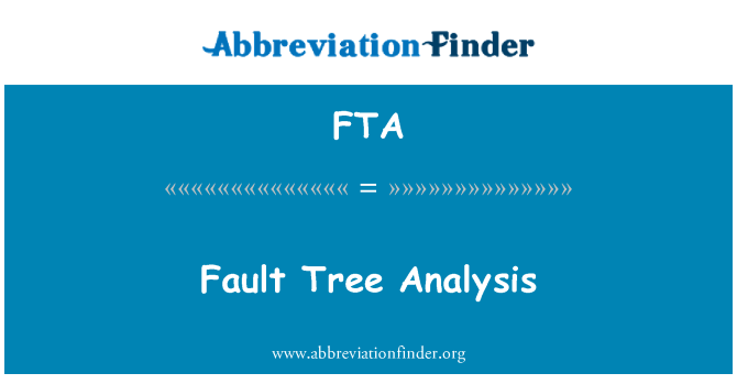 FTA: Analyse par arbre de panne