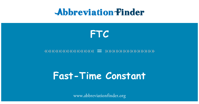 FTC: Fast-ajakonstant