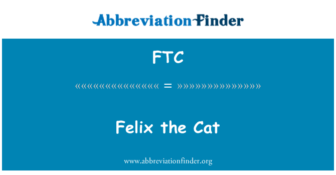 FTC: Felix il gatto