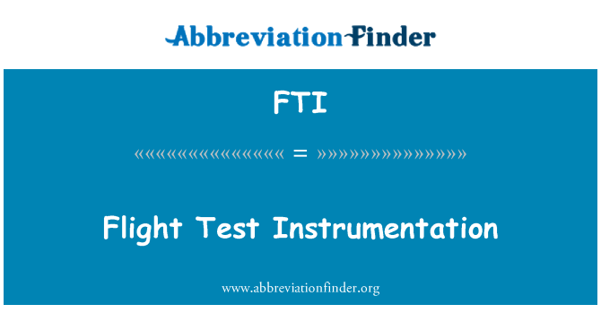 FTI: Instrumentação de teste de vôo