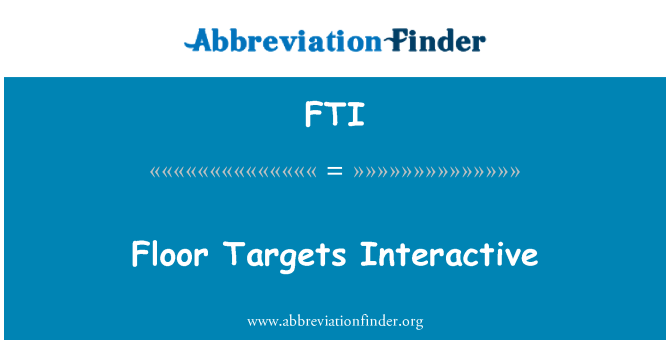 FTI: Planche Cibles Interactive