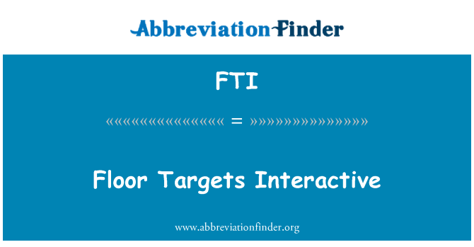 FTI: 地板目標互動