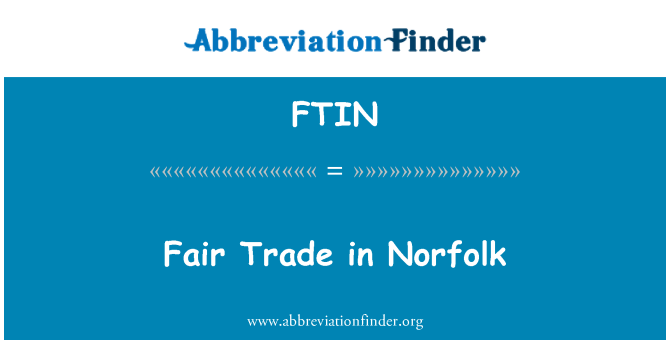 FTIN: Comercio justo en Norfolk