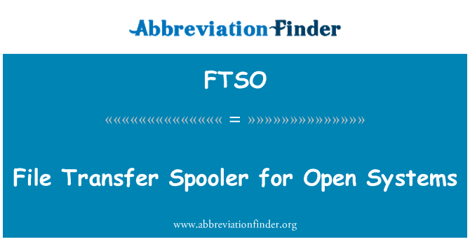 FTSO: Spooler di trasferimento file per sistemi aperti