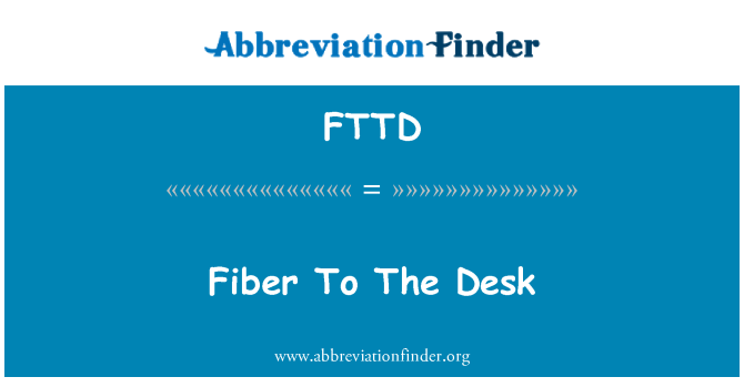 FTTD: F'fibra għall-iskrivanija