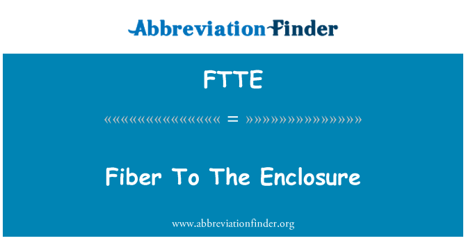 FTTE: Fibra alla recinzione