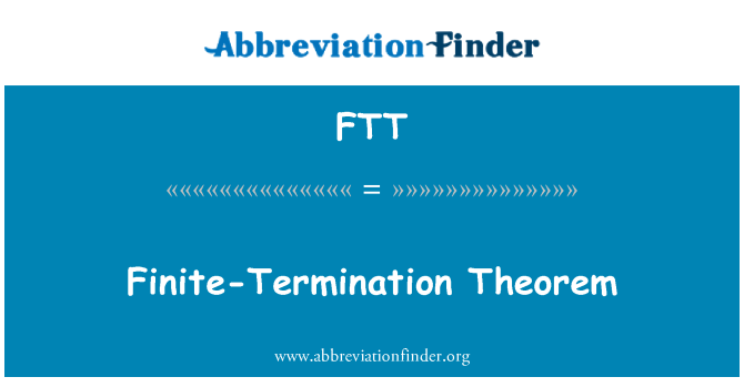 FTT: Theorem tal-finit it-tmiem