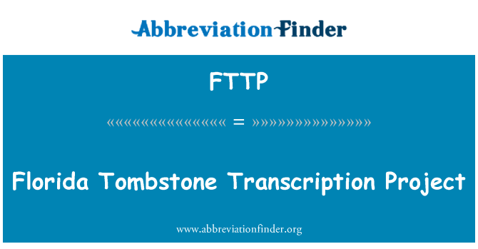 FTTP: Florida-Tombstone-Transkription-Projekt