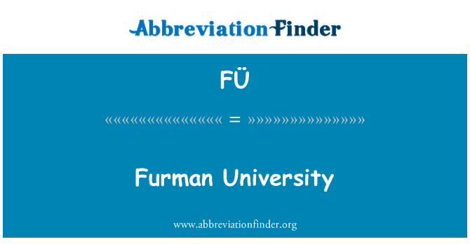 FÜ: Furman University