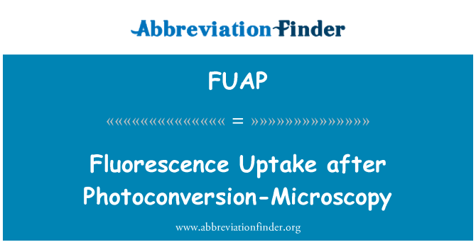 FUAP: 荧光吸收后实现显微镜