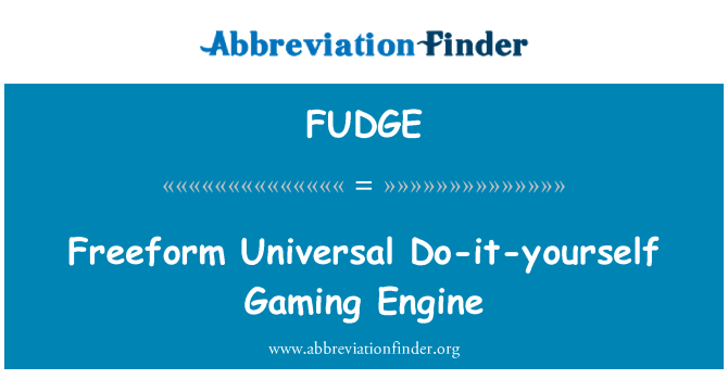 FUDGE: Freeform Universal Do-it-yourself Gaming Engine