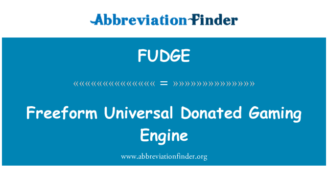 FUDGE: Freeform Universal Donated Gaming Engine