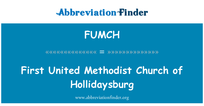 FUMCH: First United Methodist Church of Hollidaysburg