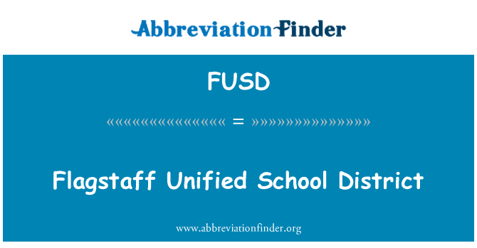 FUSD: פלאגסטאף מאוחדת מחוז בתי הספר