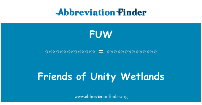 FUW: חברים של אחדות ביצות