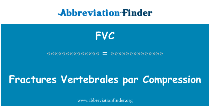FVC: Zlomeniny Vertebrales par komprese