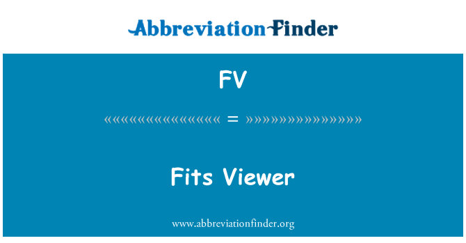 FV: Fits Viewer