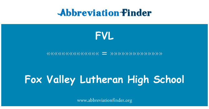 FVL: Fox Valley luterański liceum
