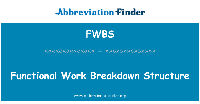 FWBS: מבנה התפלגות עבודה פונקציונלי