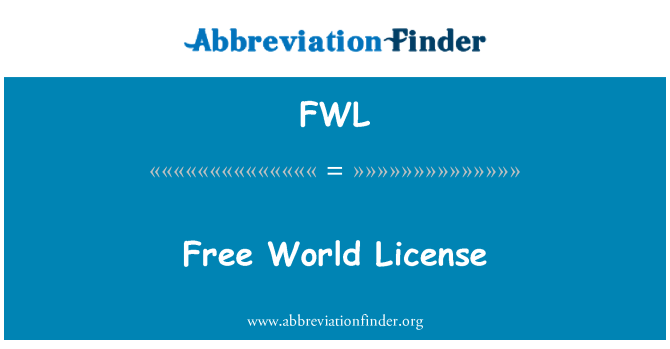 FWL: Free World License