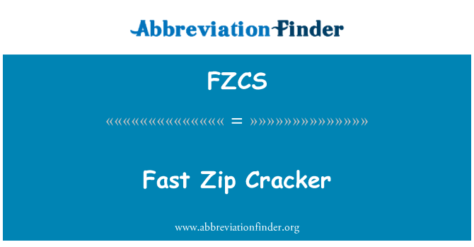 FZCS: Veloce Zip Cracker