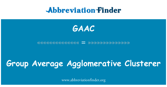 GAAC: 組平均集聚 Clusterer